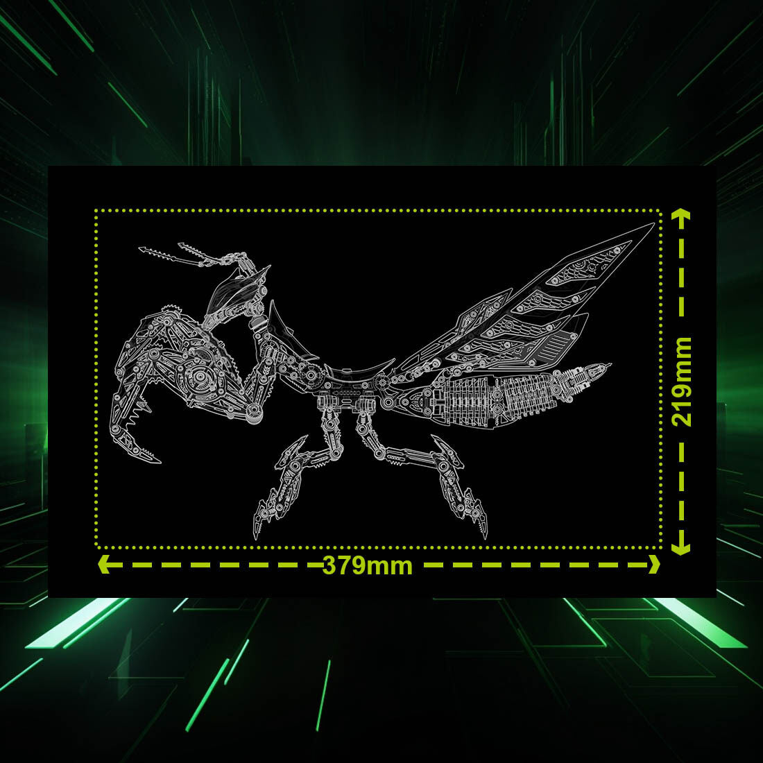 3D Metal Puzzle Mantis Kits 1000+ PCS, Steampunk Mechanical Model Kit With DIY Assembly, Home Display Desk Decor For Adult Collectors And Creative Gifts