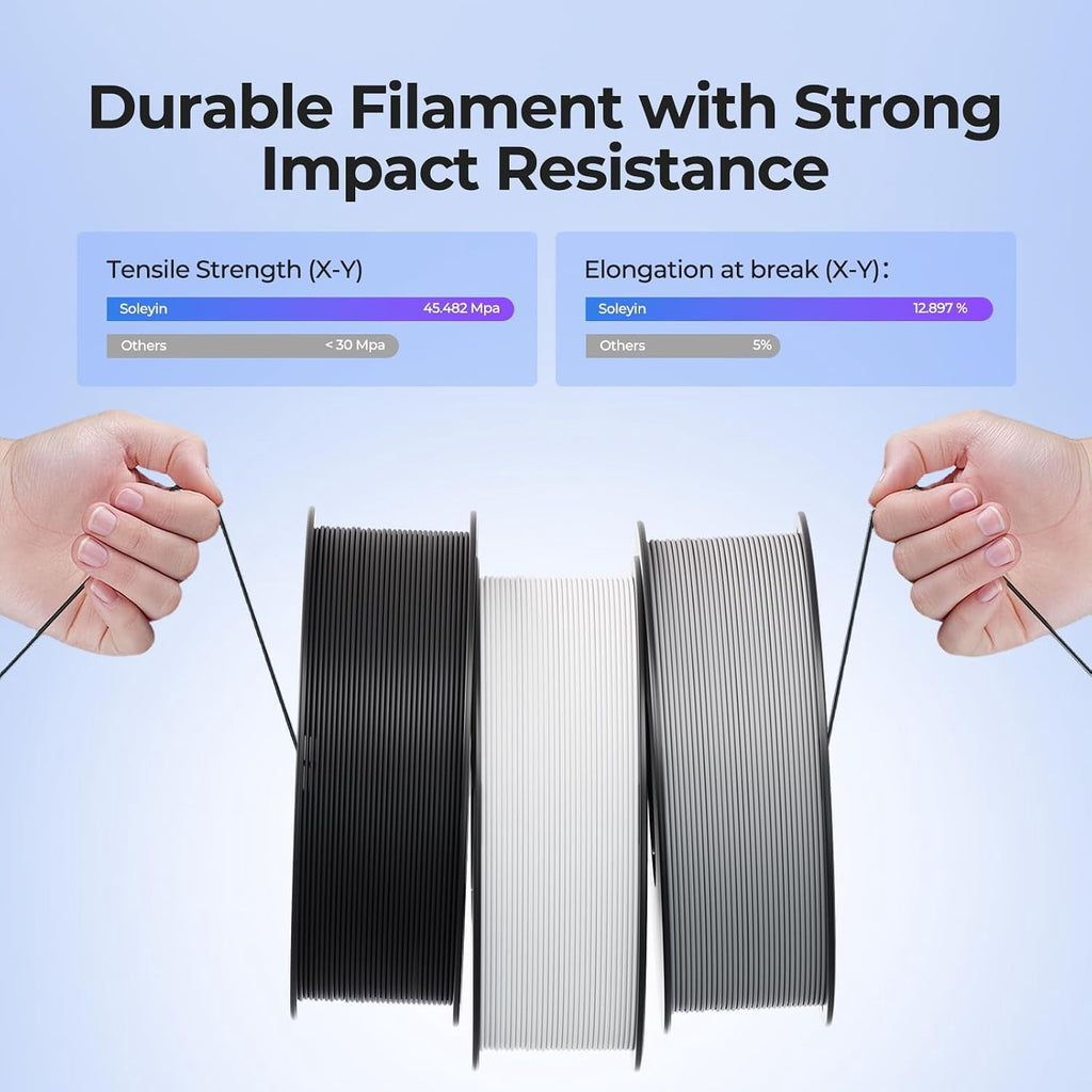 Creality Soleyin Ultra PLA 1.75mm 3D Printing Filament 1kg(Matte Moonstone)