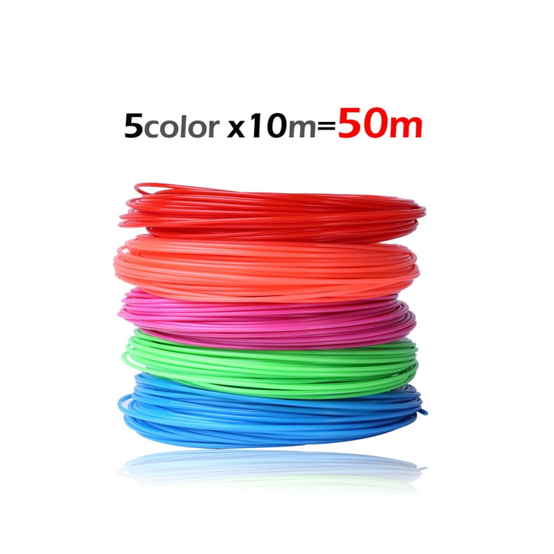 10m x 5/10/20 color 3D Printing Material 3D Pen Filament ABS 1.75mm Plastic Refill for 3D Drawing Printer Pen