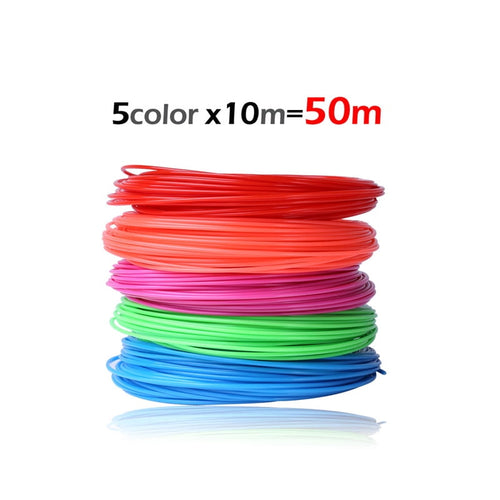 10m x 5/10/20 color 3D Printing Material 3D Pen Filament ABS 1.75mm Plastic Refill for 3D Drawing Printer Pen
