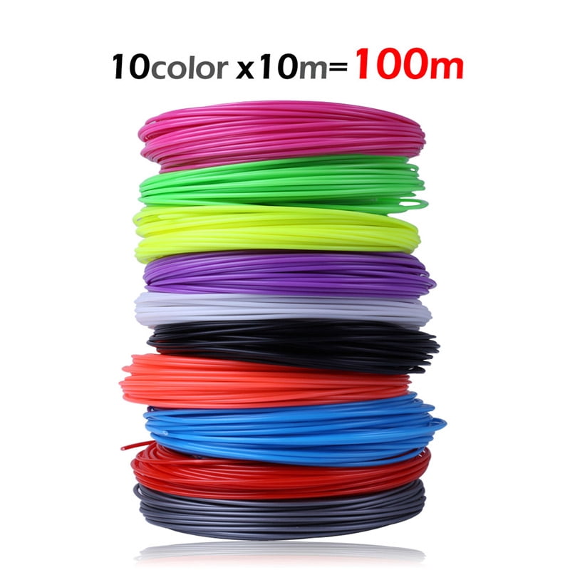 10m x 5/10/20 color 3D Printing Material 3D Pen Filament ABS 1.75mm Plastic Refill for 3D Drawing Printer Pen