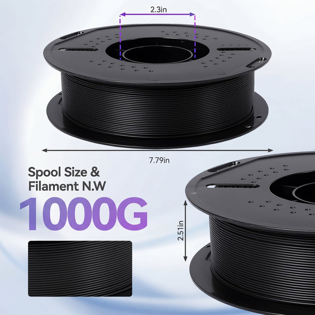 Epelay PLA Plus 3D Printer Filament, 1.75mm, 1kg Spool, White, Compatible with Most FDM Printers