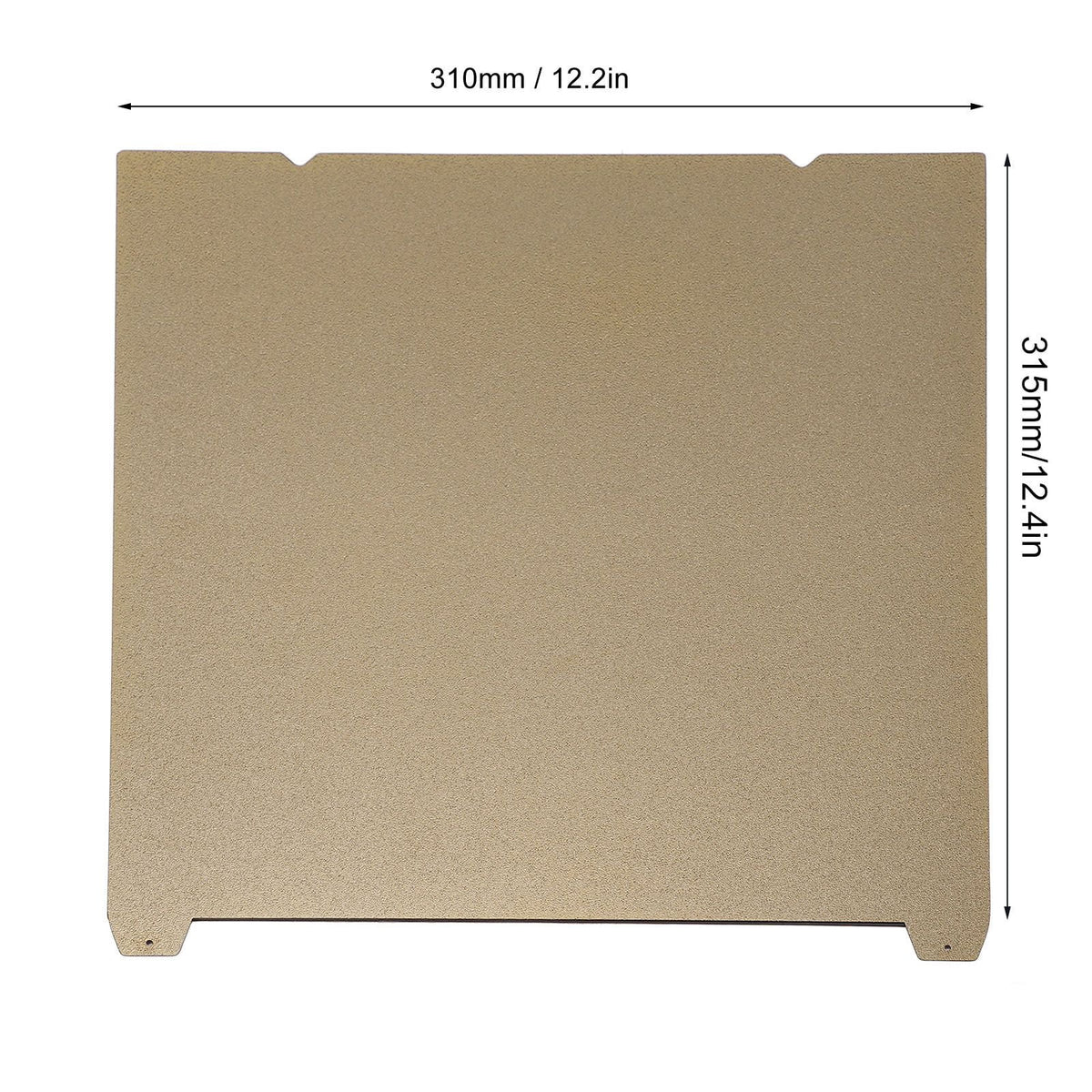 3D Printer Build Plate with Soft Magnetic Base Double Sided Textured PEI Spring Steel Printing Bed 12.4 inches / 315 mm