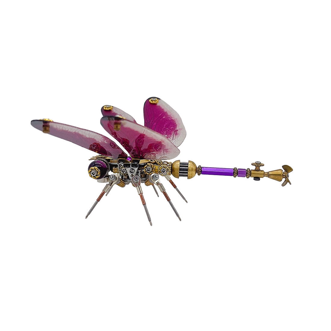 3D Metal Puzzle Punk Insects 200+ PCS, Steampunk Mechanical Model Kit With DIY Assembly, Home Display Desk Decor For Adult Collectors And Creative Gifts
