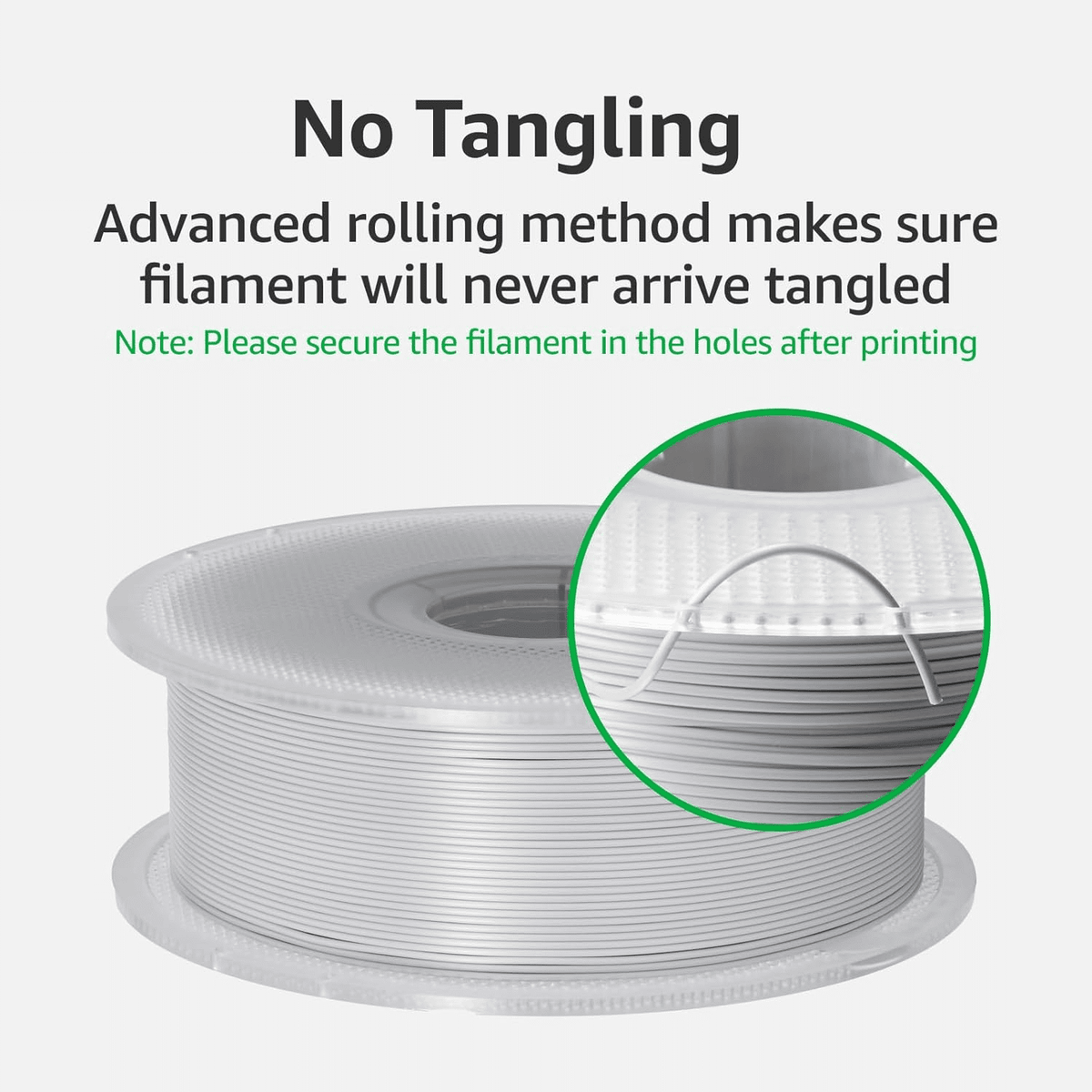 Bambu Lab PLA Basic 3D Printer Filament with Spool 1.75mm (Black, 1kg)
