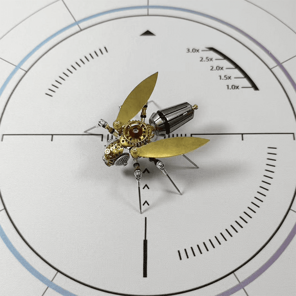 3-in-1 Steampunk Insect Metal Model Kit, Mosquito, Deck Insect & Bee Brass Puzzle Assembly Set, 270PCS 3D Jigsaw Puzzles for Adults