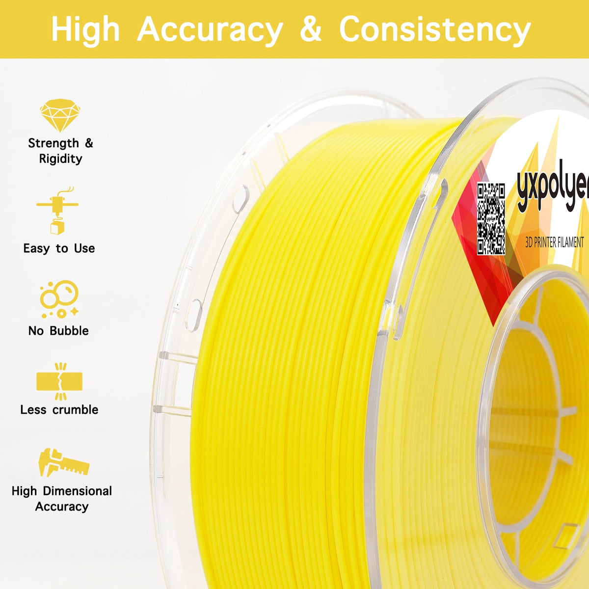 YXPOLYER PLA Filament Food Grade 1.75mm 1kg for 3D Printing, PLA+ Skin Flesh Tone 3D Printer Filament AMS-Compatible
