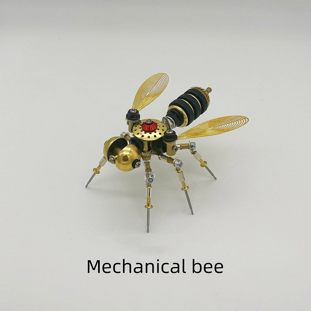 3-in-1 Steampunk Insect Metal Model Kit, Mosquito, Deck Insect & Bee Brass Puzzle Assembly Set, 270PCS 3D Jigsaw Puzzles for Adults