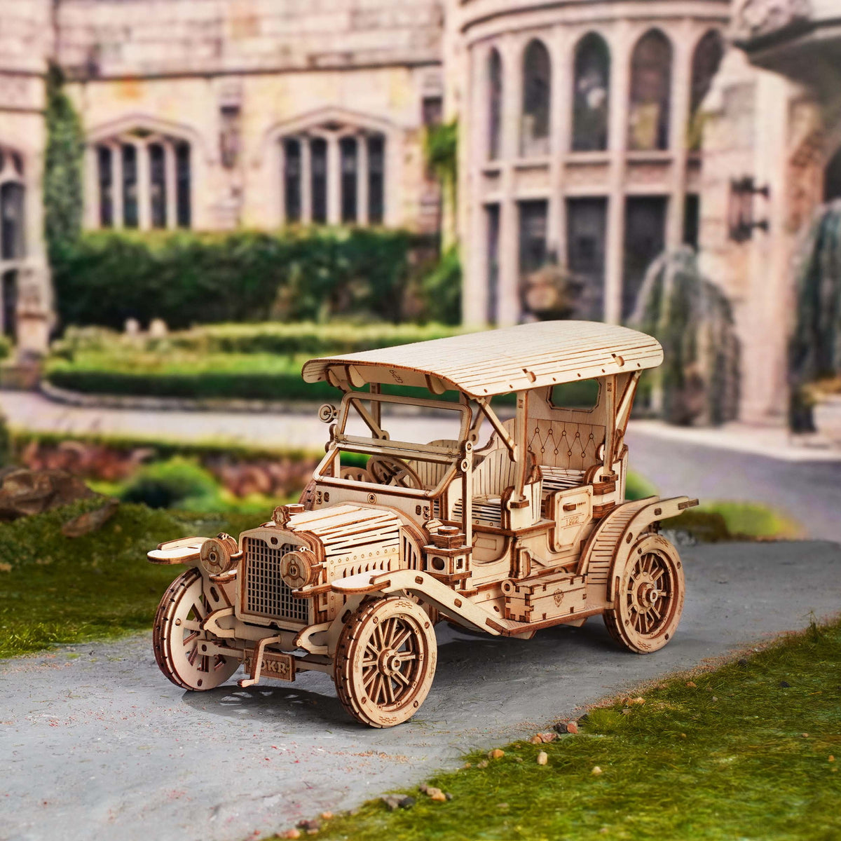 ROKR 3D Wooden Puzzle Vintage Car 1:15 Scale Exquisite Wood Craft Kit Gift for Adults Desk Toys Gift for Boys/Girls