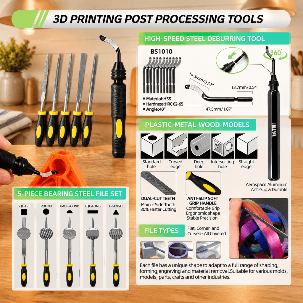 76-Piece 3D Printer Tool Kit with Storage Bag, Ultra 3D Maker Version, Compatible with Bambu Lab, Ender 3, FDM/SLA Printers