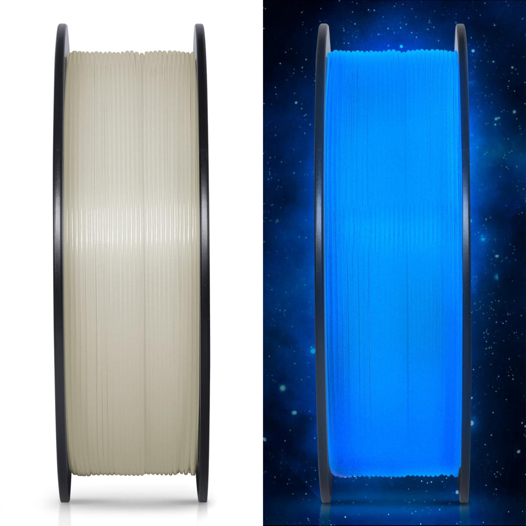 Geeetech Glow in The Dark PLA 3D Printer Filaments, 1 kg Spool with Desiccant, for Most 3D Printers, Blue