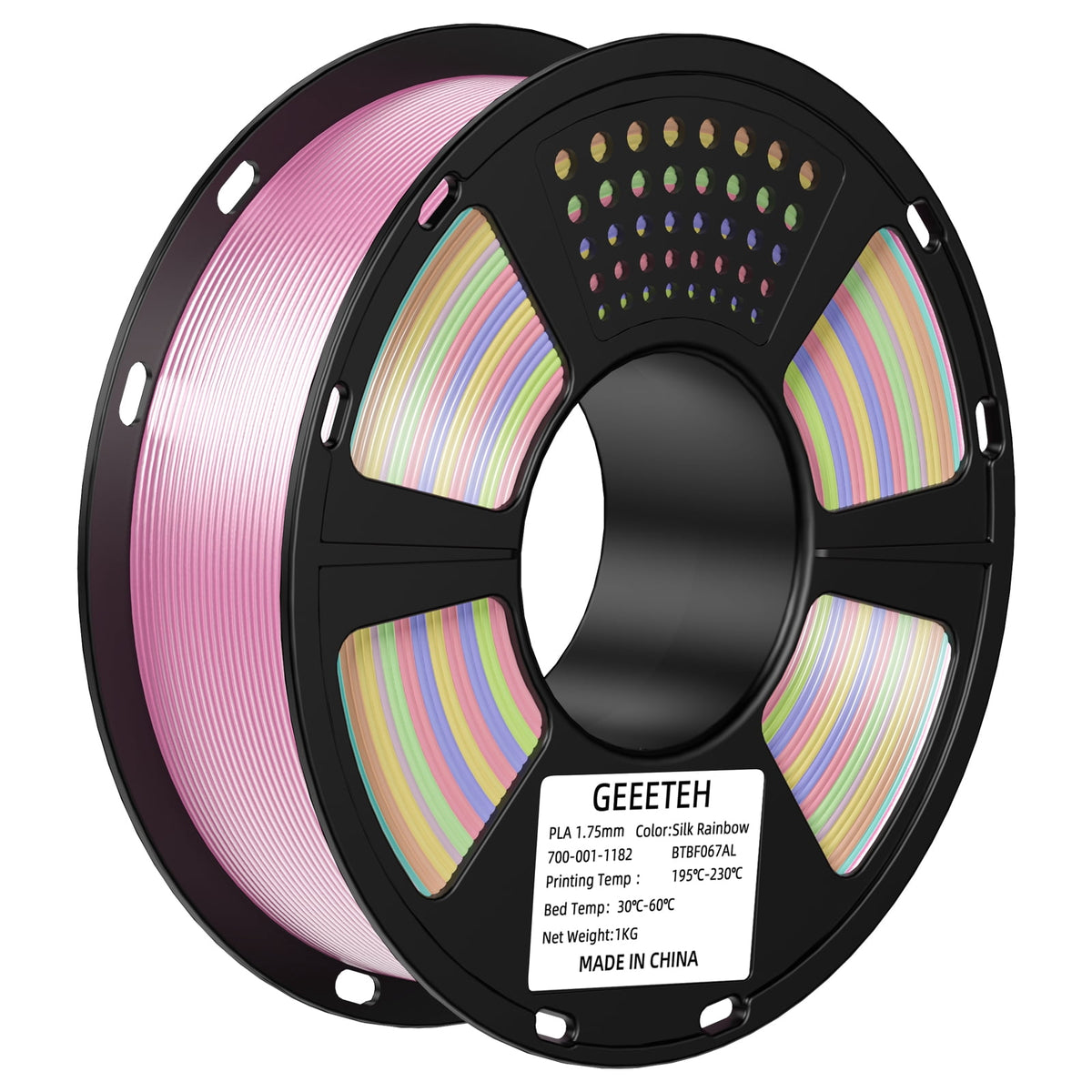 Geeetech Silk Yellow 3D Printer PLA Filament 1KG Toughness Enhanced Filament with 1.75mm Dimensional Accuracy +/-0.03mm, 1080 Feet per Roll, Vacuum Packaging