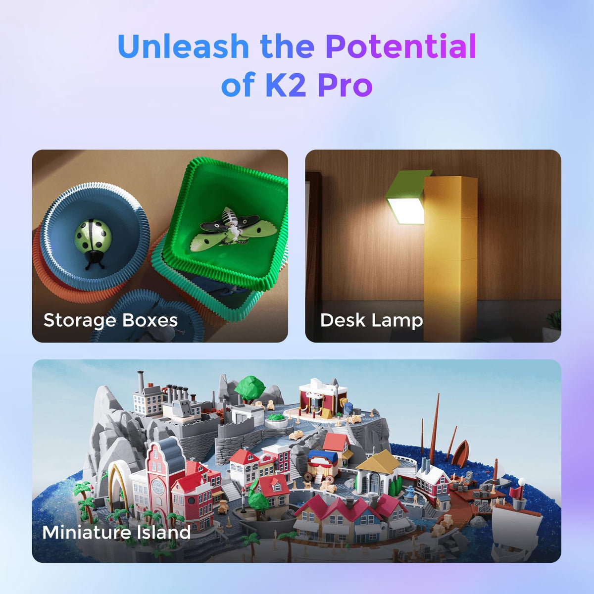 Creality K2 Pro Combo 3D Printer with CFS, 600mm/s High-Speed, 300×300×300mm Build Volume, Multi-Color Printing, Dual AI Cameras, Auto Leveling