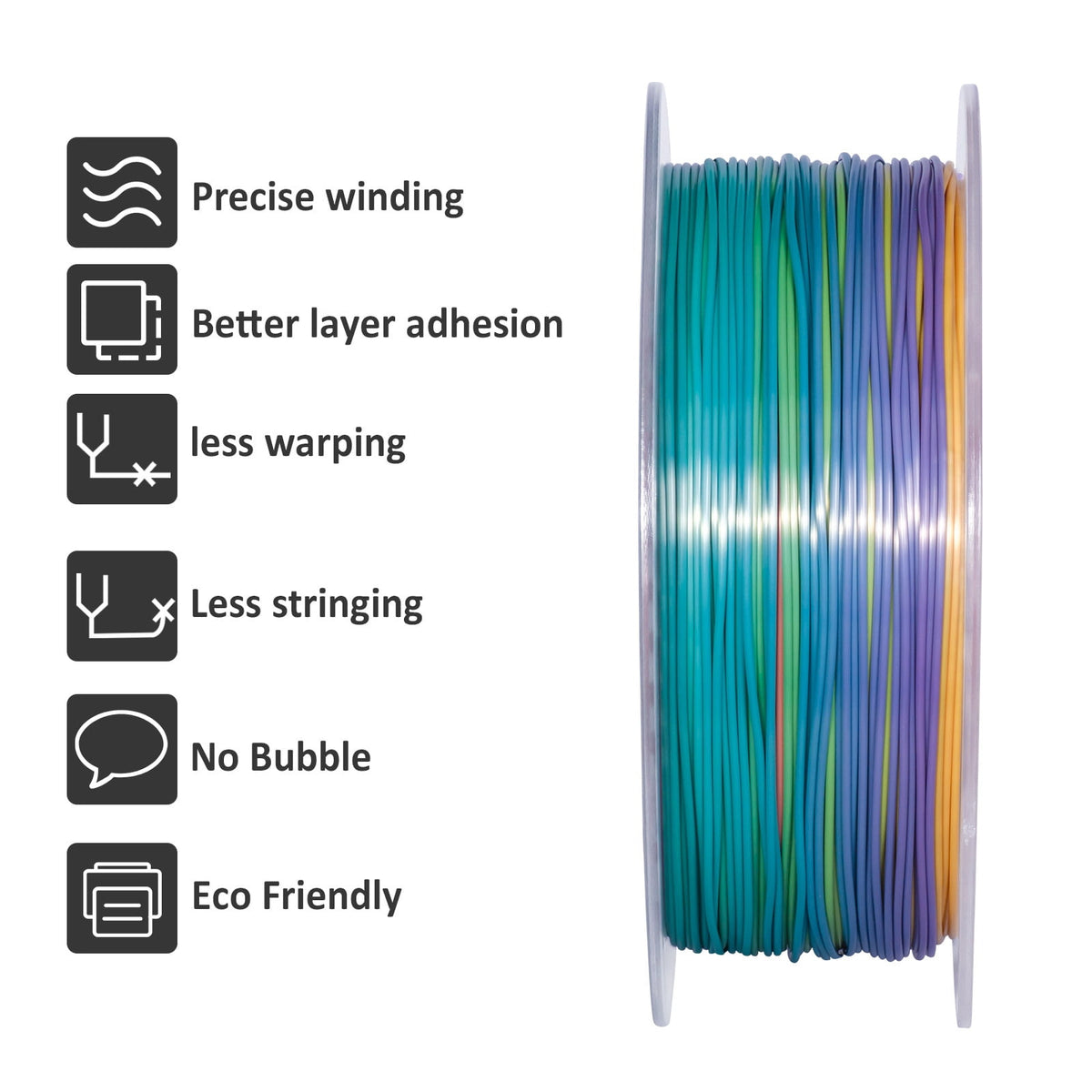 Geeetech Silk Yellow 3D Printer PLA Filament 1KG Toughness Enhanced Filament with 1.75mm Dimensional Accuracy +/-0.03mm, 1080 Feet per Roll, Vacuum Packaging