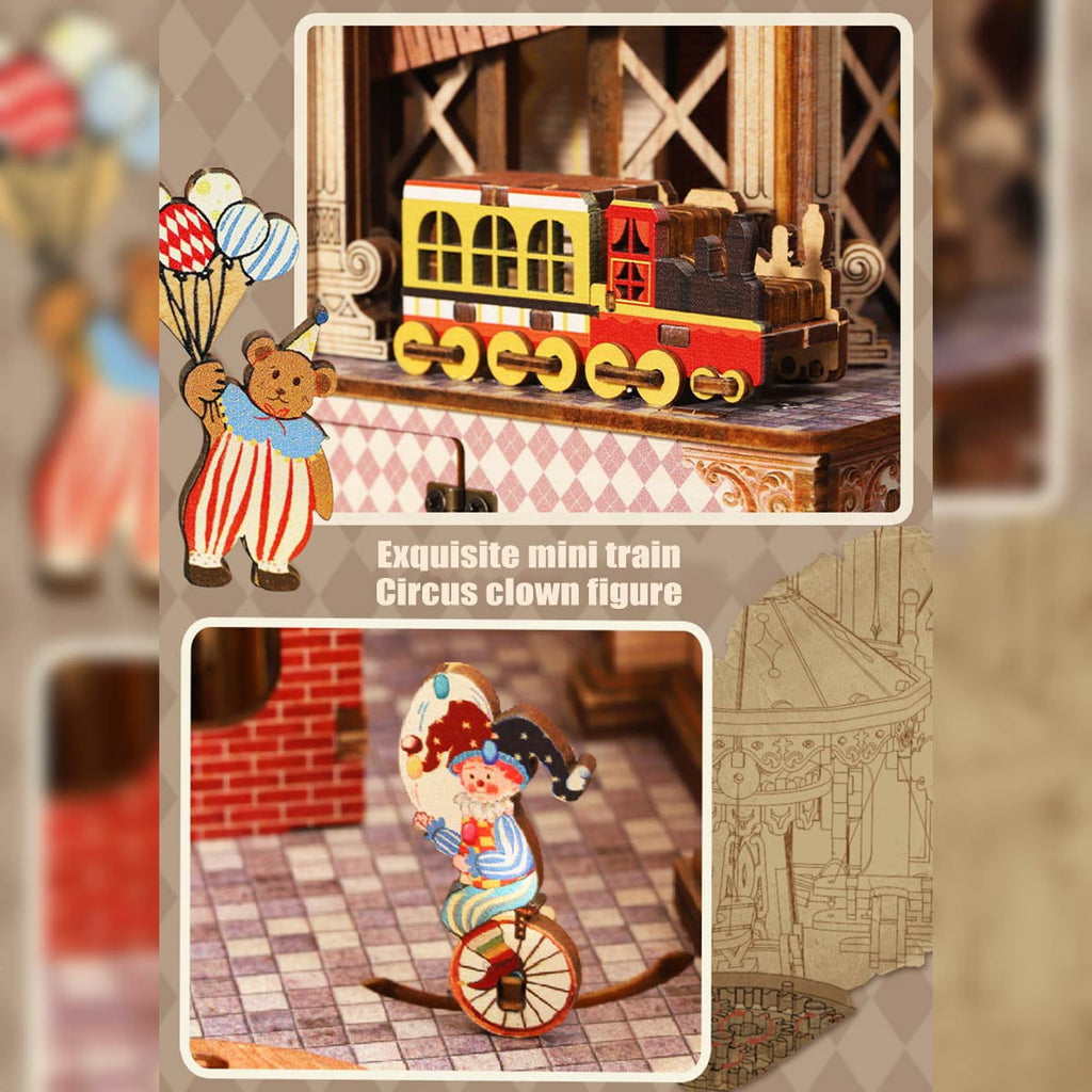 DIY Mechanical French Château, 3D Wooden Puzzle Castle Model Kit, Handcrafted Architectural Decor, Holiday Brthday Gifts