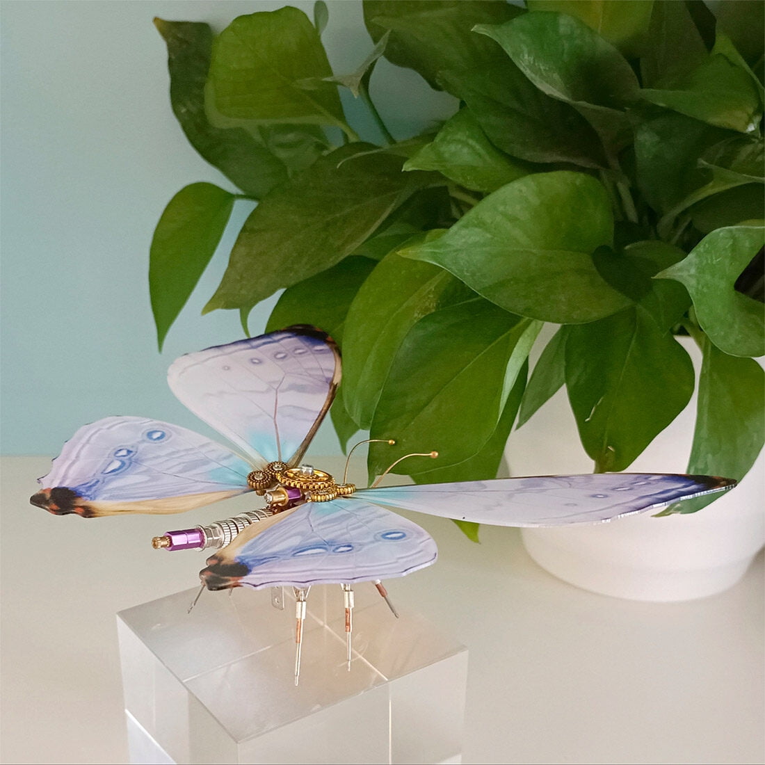3D Metal Puzzle Insect With Rechargeable 150+ PCS, Steampunk Mechanical Model Kit With DIY Assembly, Home Display Desk Decor For Adult Collectors And Creative Gifts