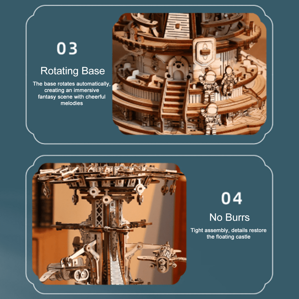 DIY Mechanical Orrery Solar System 3D Wooden Puzzle Kit, 413PCS Planetary Gear DIY Assembly Craft Model with Hand Crank, Rotating Planet Display for Home and Office