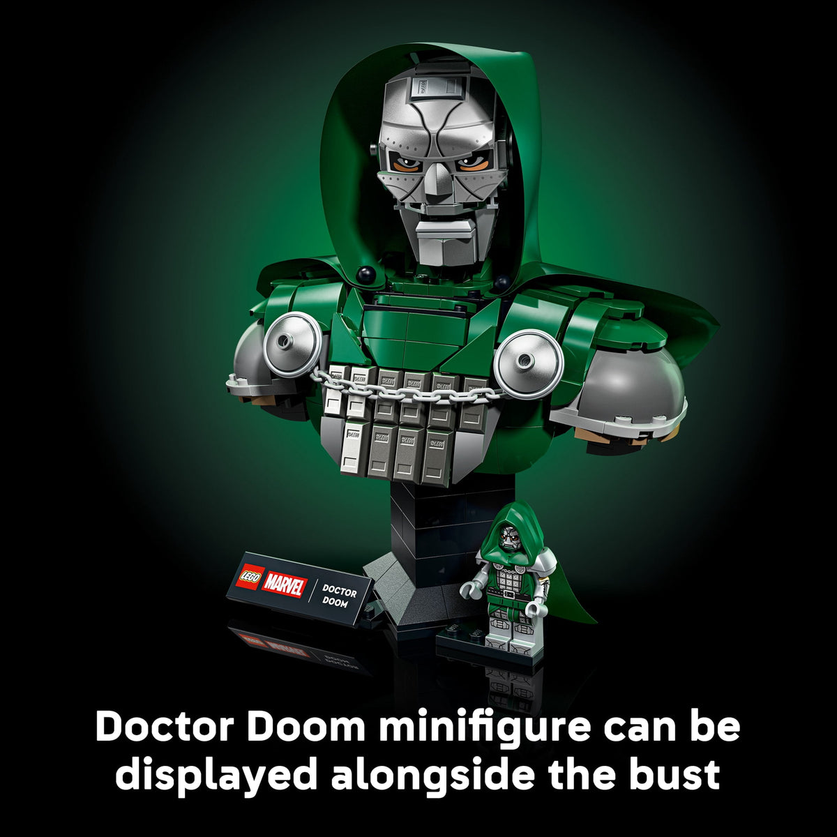LEGO Marvel Doctor Doom Bust - Building Set for Adults, Ages 18+ - Marvel Avengers Model Kit - Bedroom, Shelf or Home Office Decor for Men & Women - Gift for Super Hero Fans - 76345