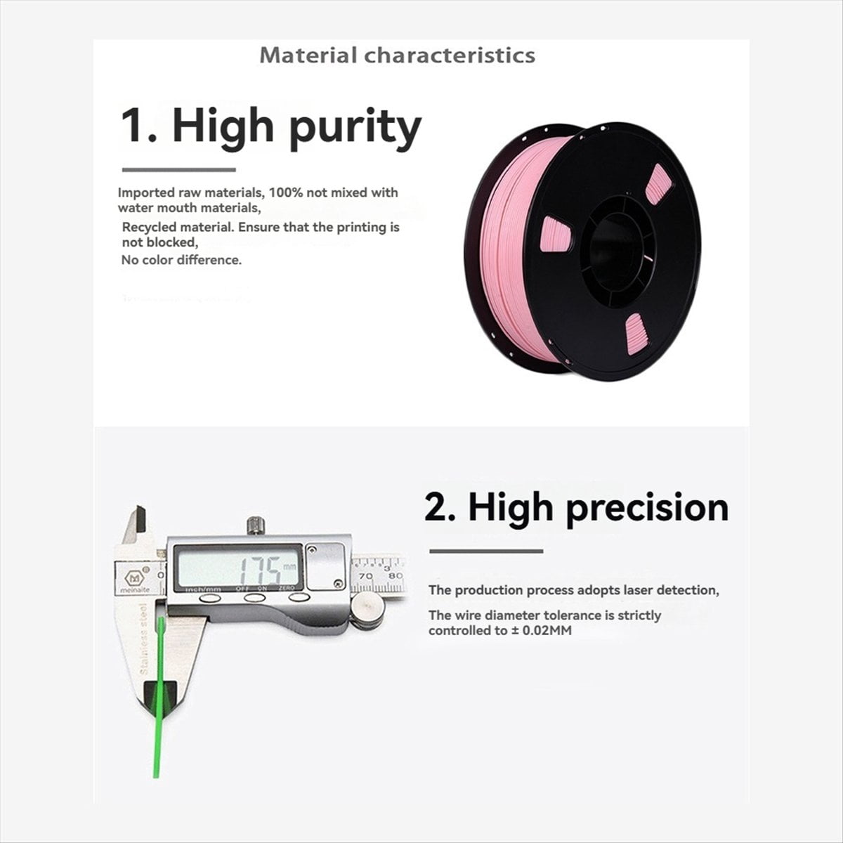 HOT PLA 3D Printer Filament 1.75mm1KG Spool Printing Material for Printers and Pens with Vacuum Packing A