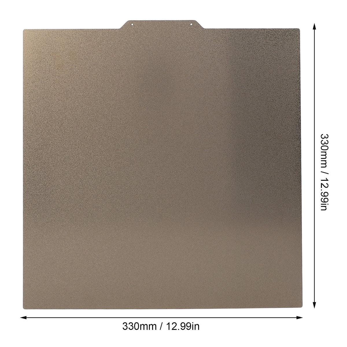 Double Sided Textured PEI Sheet 12.99 inches / 330 mm Flexible Build Plate Print Bed with Platform Replacement Surface for 3D Printer Accessories