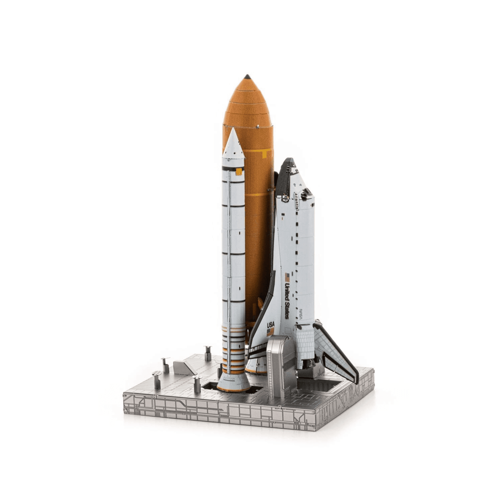 4D Build NASA Space Shuttle 3D Model Kit with LED Lights, 346-Piece Foam Puzzle, No Glue Required