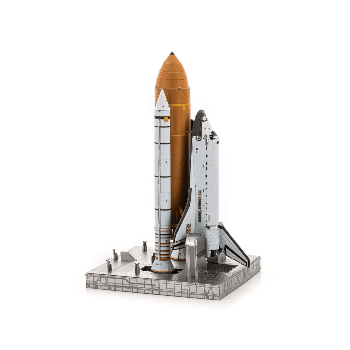 4D Build NASA Space Shuttle 3D Model Kit with LED Lights, 346-Piece Foam Puzzle, No Glue Required