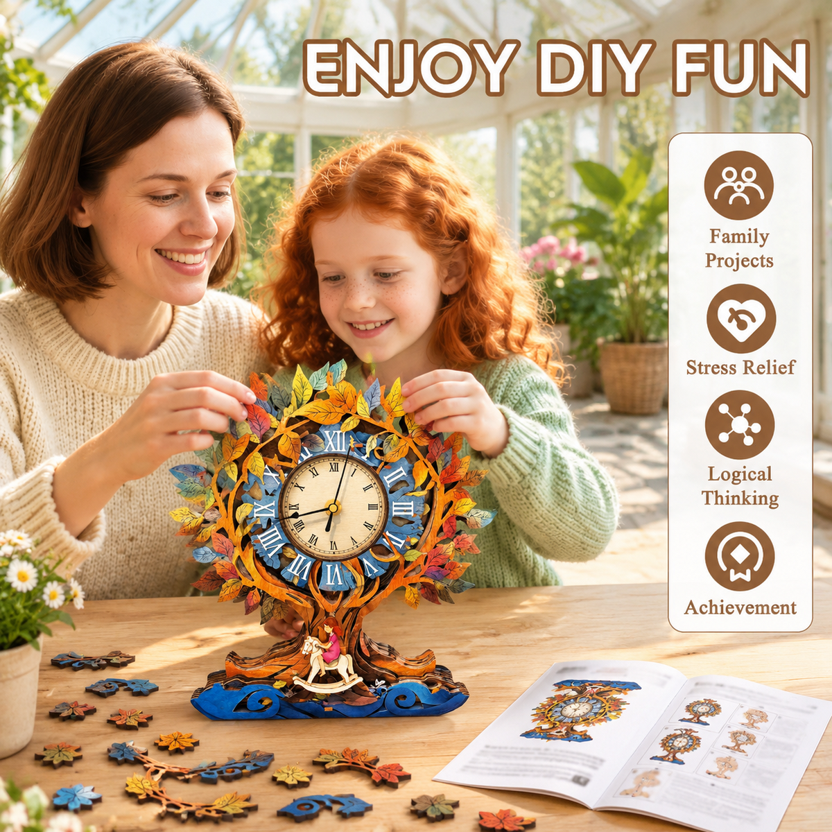 3d Wooden Puzzles For Adults-dachshund Clock Puzzle-adult Crafts