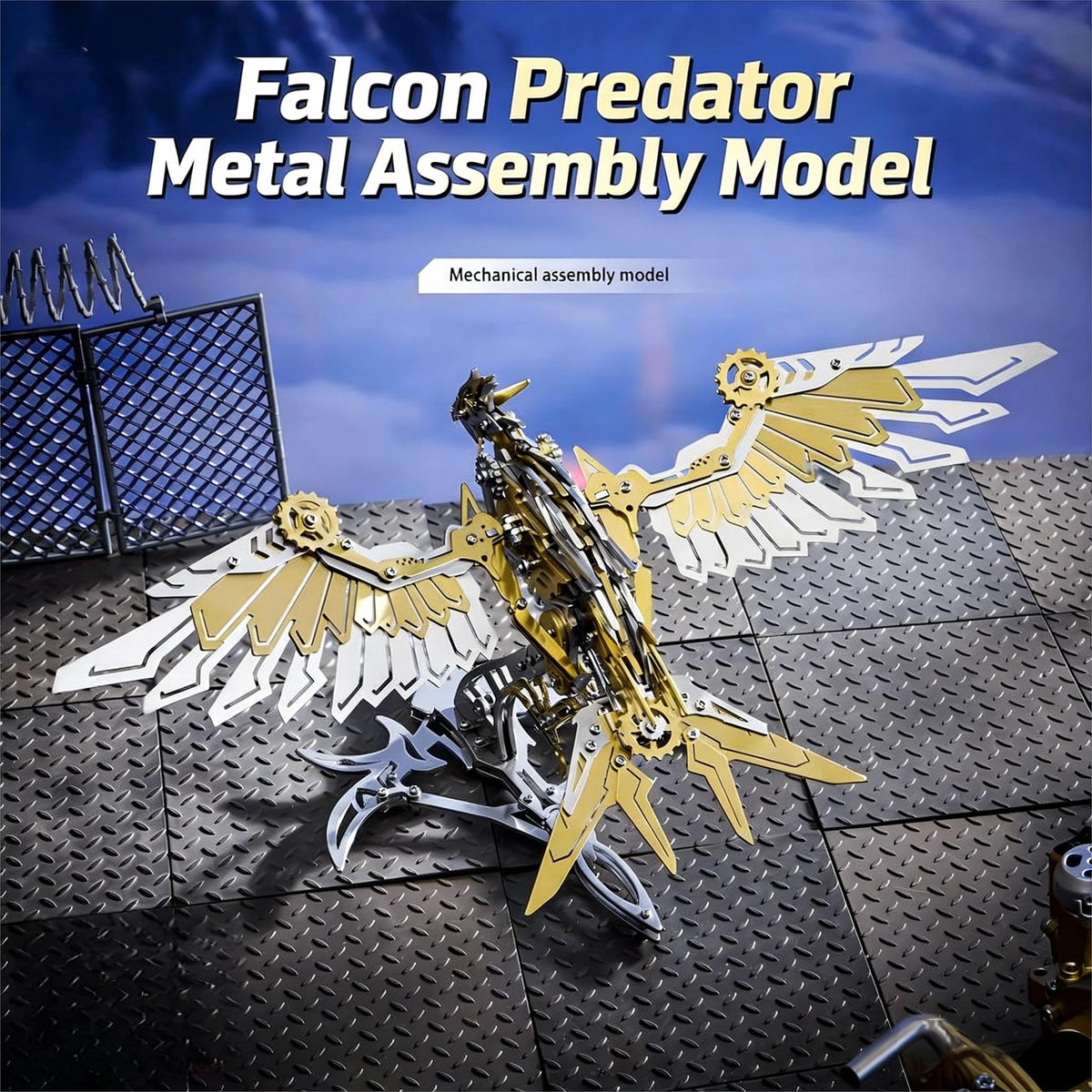 3D Metal Model Kit for Adults and Teens, Mechanical Stainless Steel Assembly Puzzle, DIY 3D Metal Puzzle Model, Collectible Steampunk Metal Craft Desk Decor & Gift