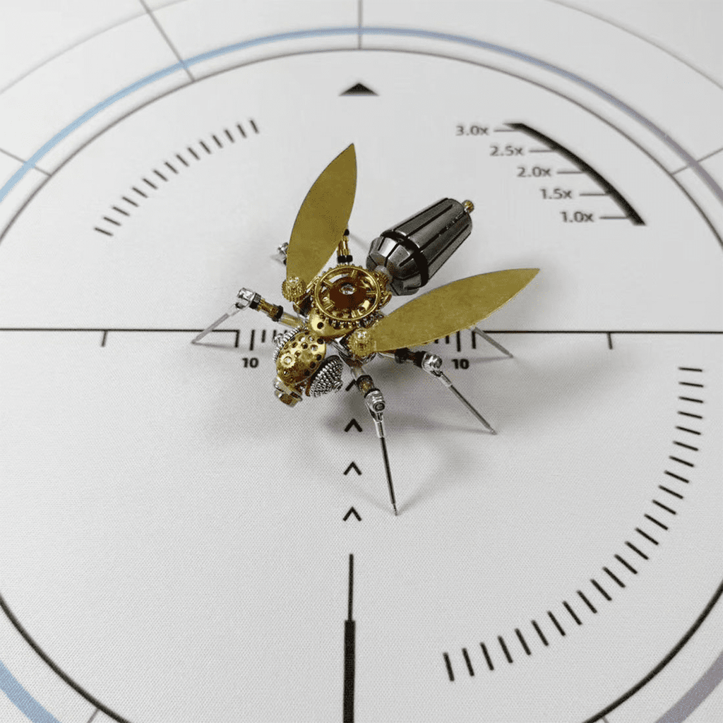 3-in-1 Steampunk Insect Metal Model Kit, Mosquito, Deck Insect & Bee Brass Puzzle Assembly Set, 270PCS 3D Jigsaw Puzzles for Adults