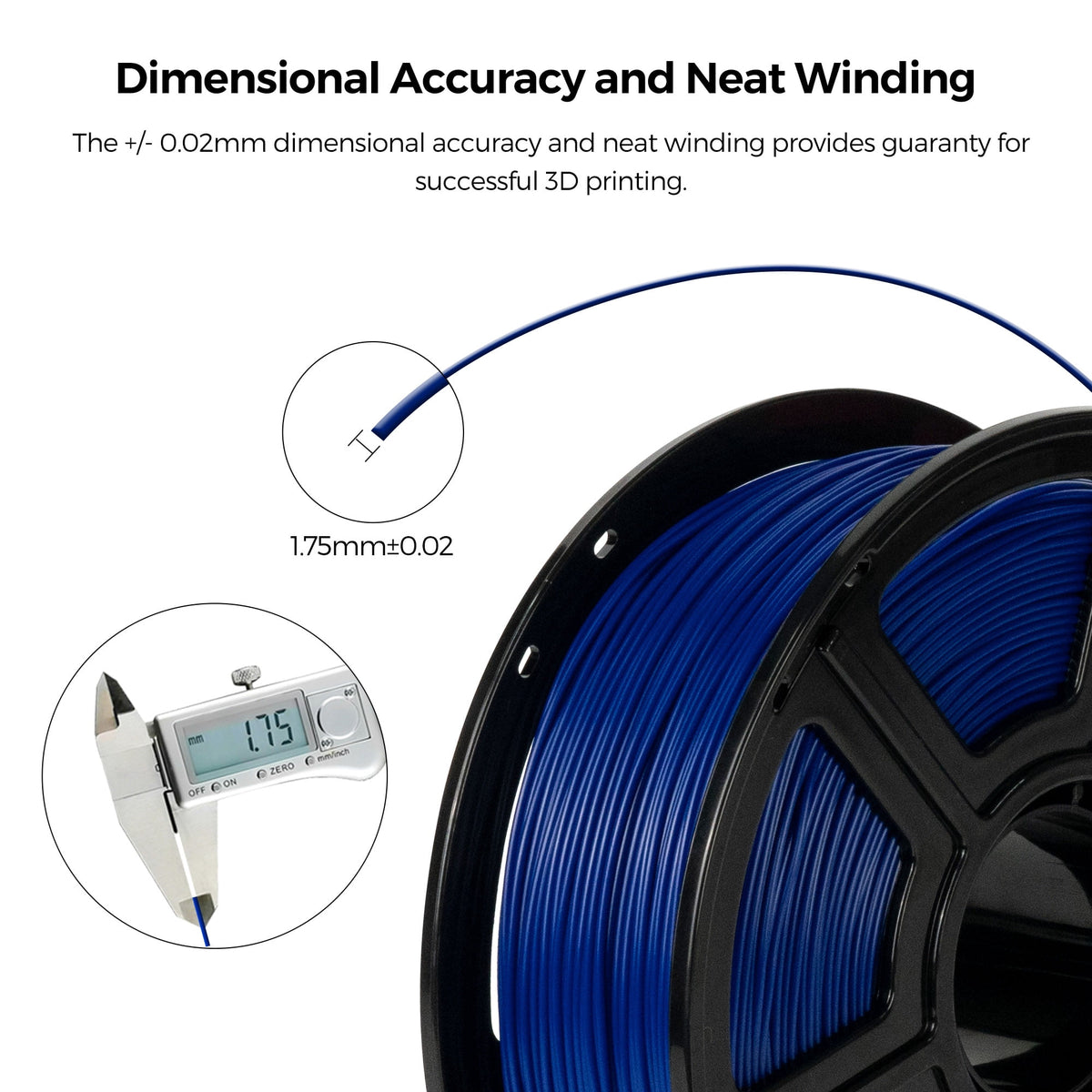 Flashforge ABS Pro Filament 1.75mm, 1KG/2.2lbs ABS Pro 3D Printer Filament, Purple