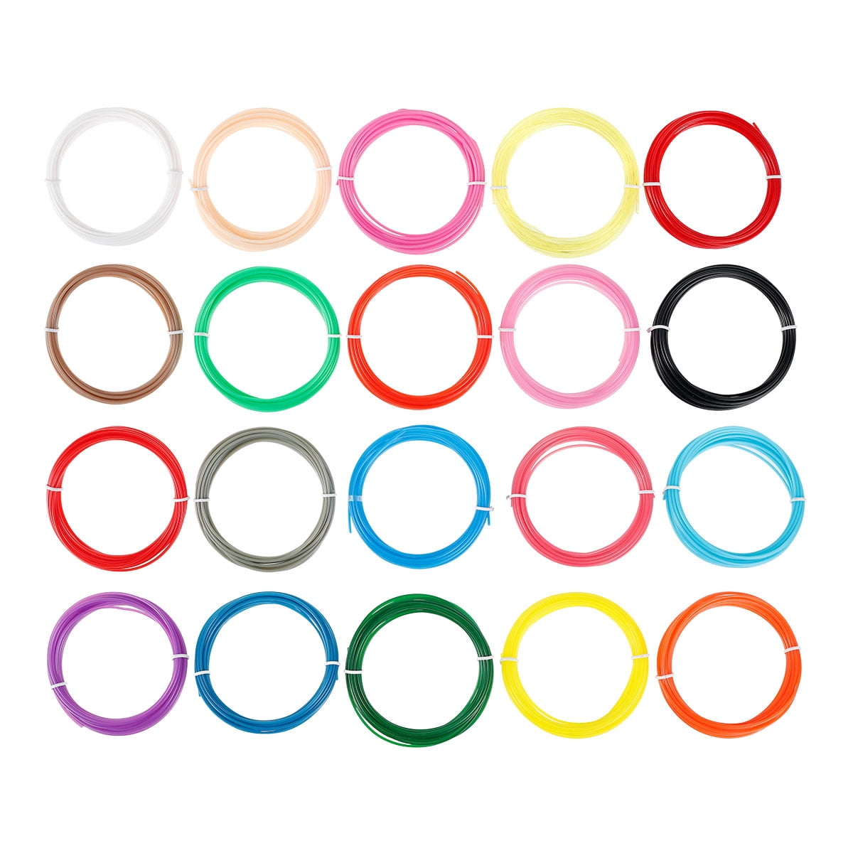 3D Pen Filament Refills PLA, 20 Colors 1.75mm 16.4 Feet per Color Total 3D Printing Pen Filament 3D Printer Filament for Most Intelligent 3D Pen