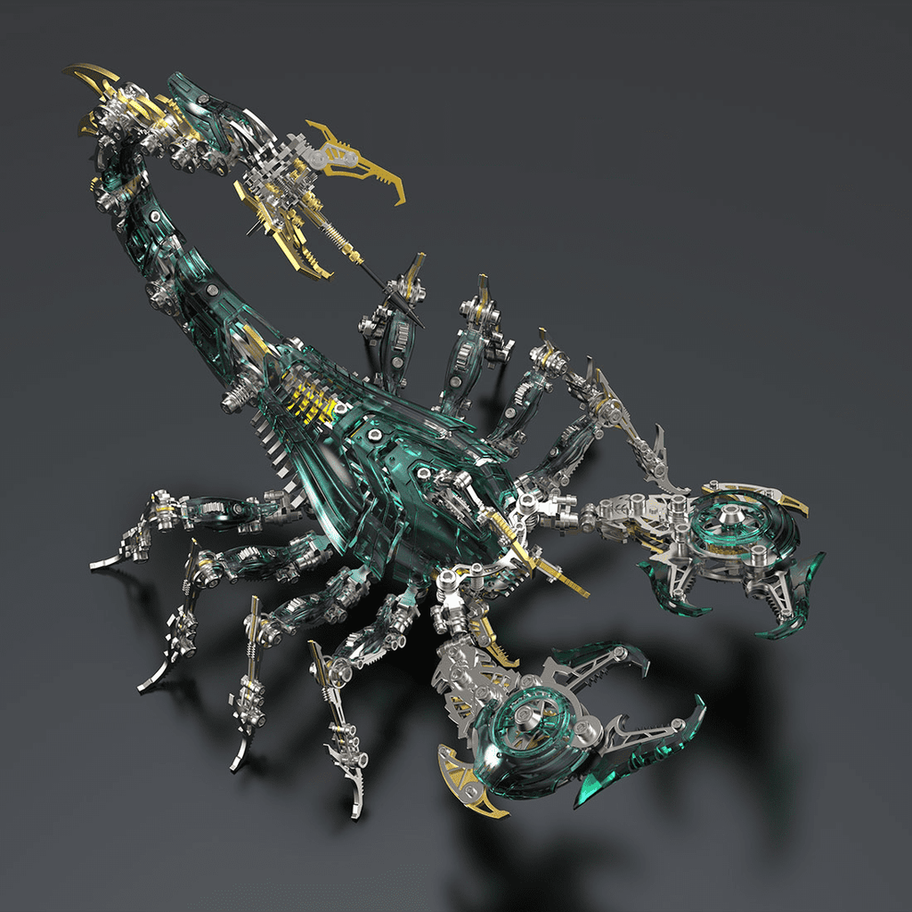 3D Metal Puzzle Frost Edge Full War Scorpion 1073 PCS, Steampunk Mechanical Model Kit With DIY Assembly, Home Display Desk Decor For Adult Collectors And Creative Gifts