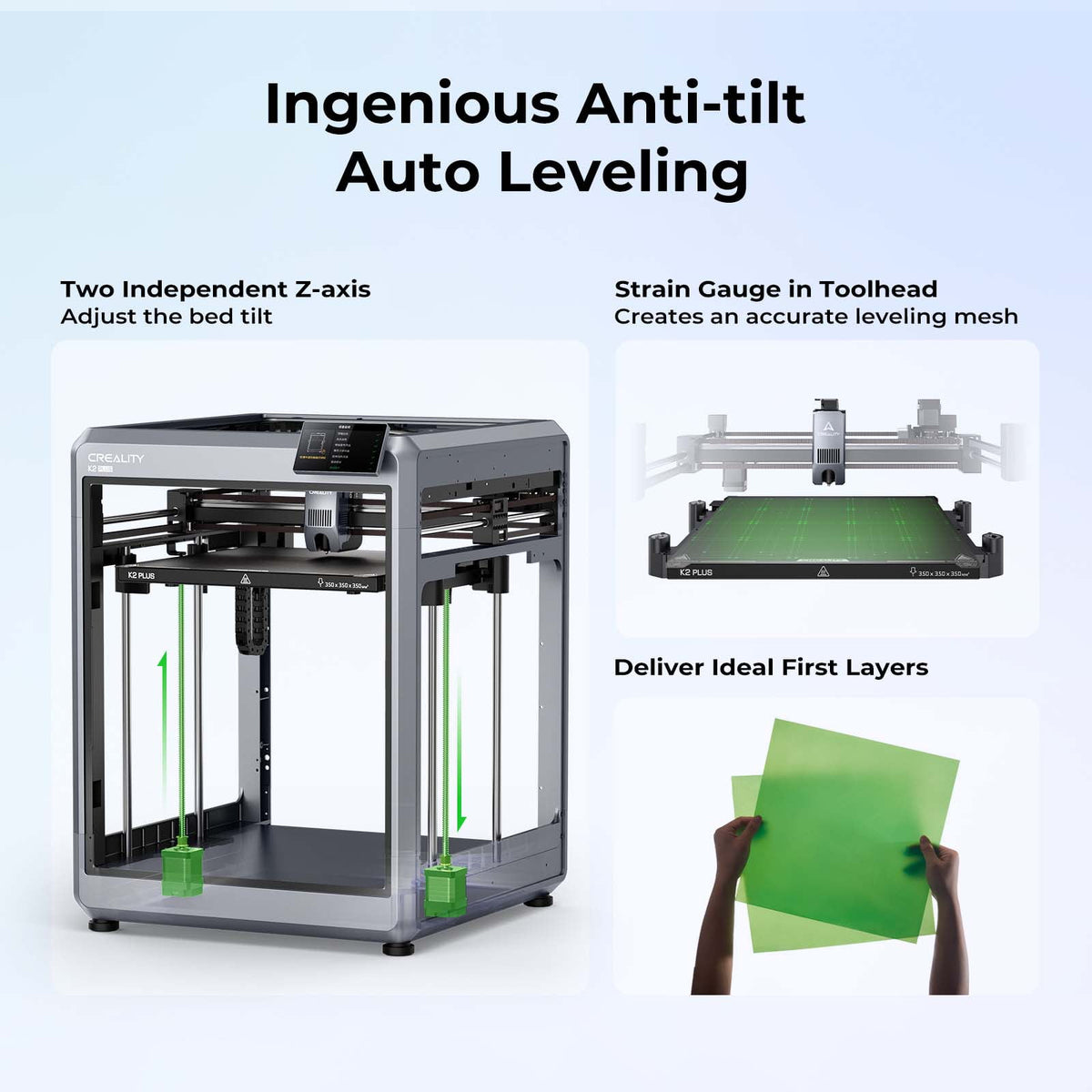 Creality K2 Plus Combo 3D Printer with CFS Filament System Dual AI Cameras Large Build Capacity 350×350×350mm