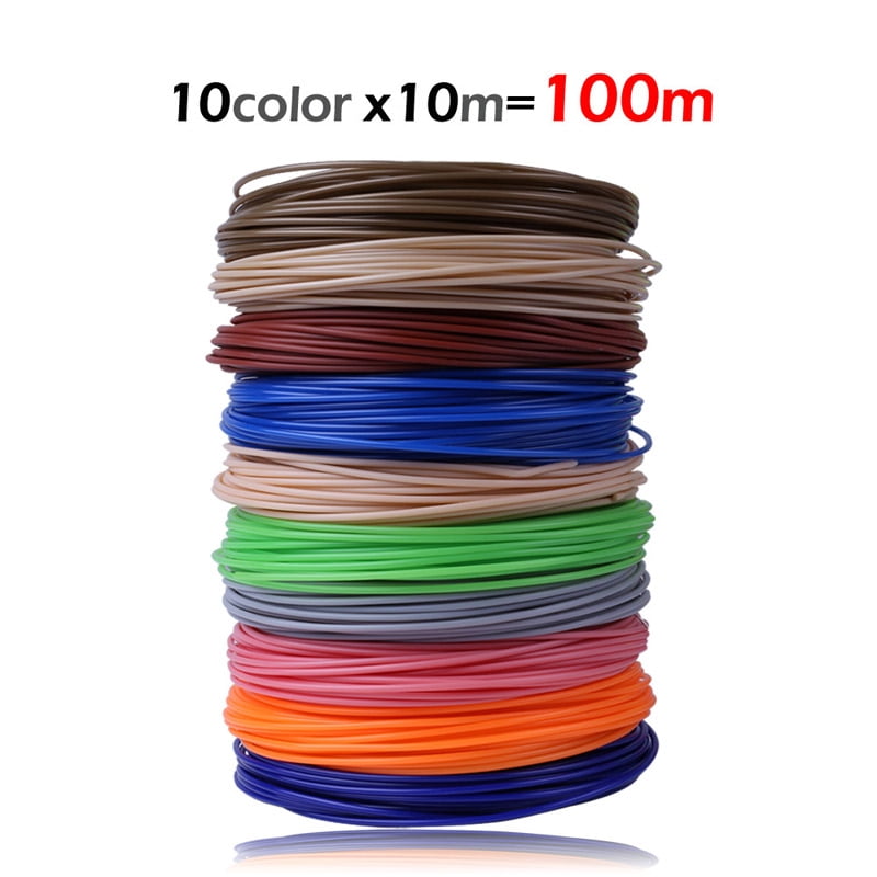 10m x 5/10/20 color 3D Printing Material 3D Pen Filament ABS 1.75mm Plastic Refill for 3D Drawing Printer Pen