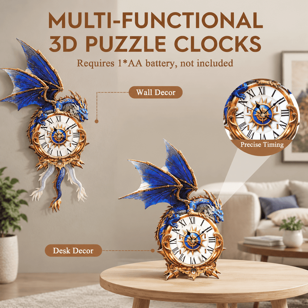 3d Wooden Puzzles For Adults-dachshund Clock Puzzle-adult Crafts