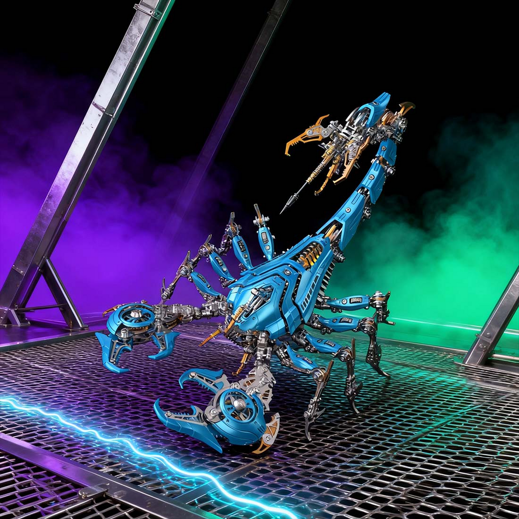 3D Metal Puzzle Frost Edge Full War Scorpion 1073 PCS, Steampunk Mechanical Model Kit With DIY Assembly, Home Display Desk Decor For Adult Collectors And Creative Gifts