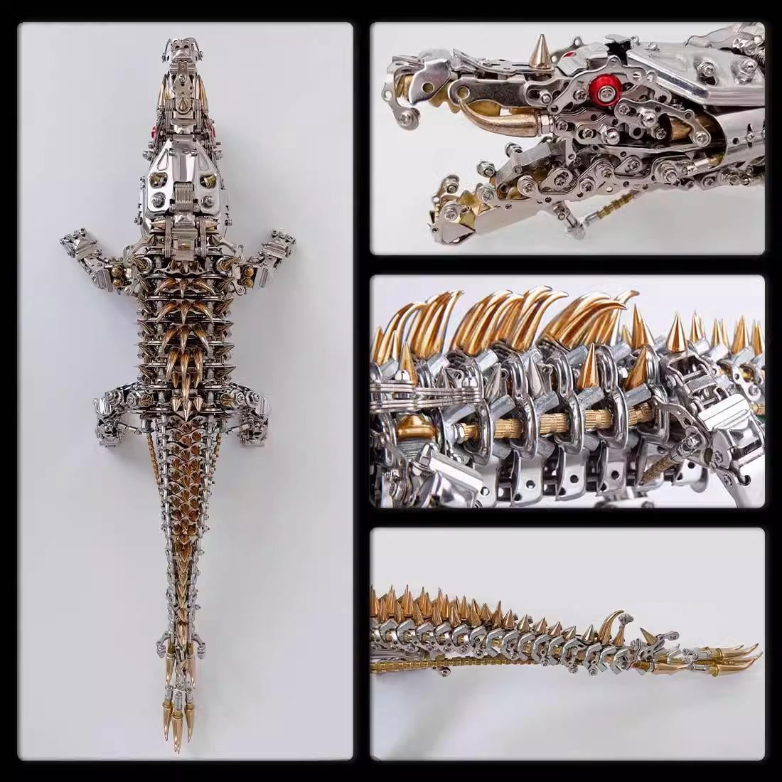 3D Metal Puzzle Hardcore Assembled Tide 1500+ PCS, Steampunk Mechanical Model Kit With DIY Assembly, Home Display Desk Decor For Adult Collectors And Creative Gifts