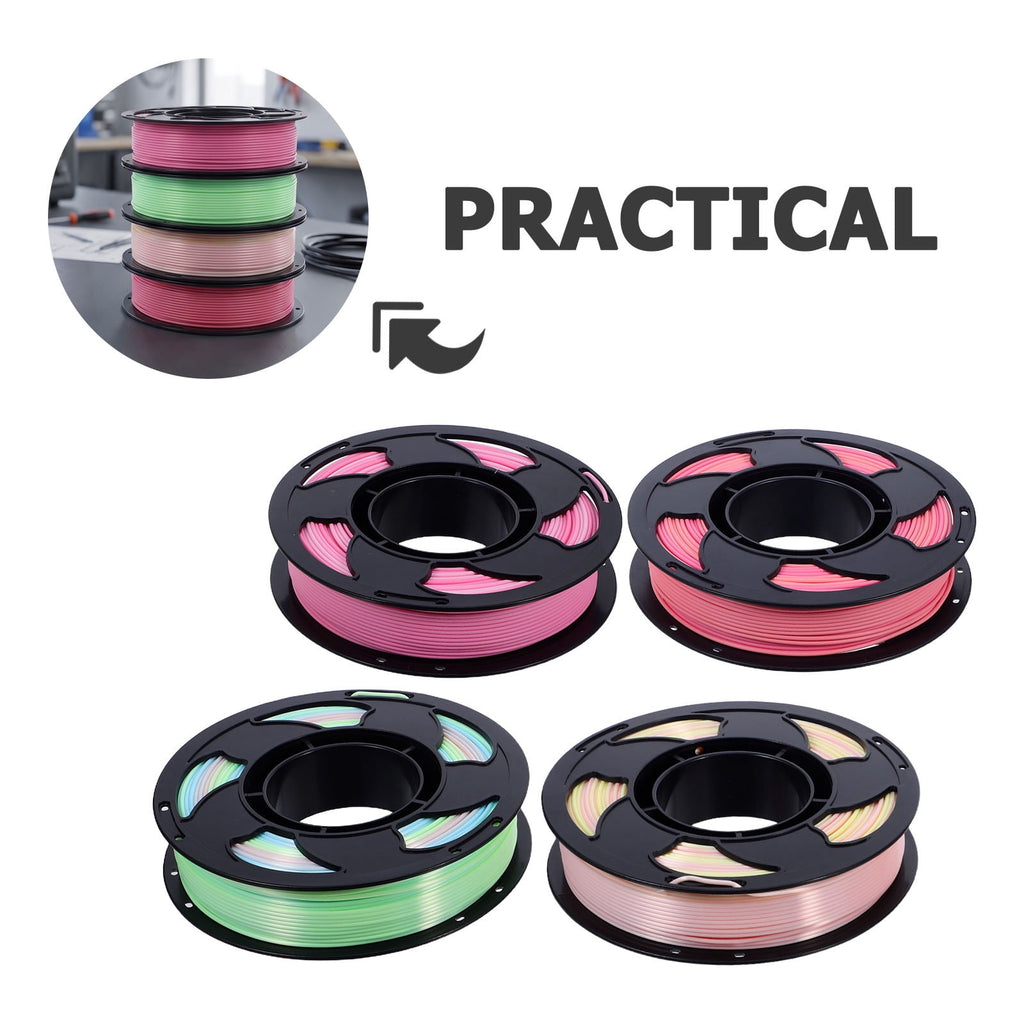 MOKKHNB Pla Filament 1.75mm for 3D Printer Hobby Crafting and School Project Applications