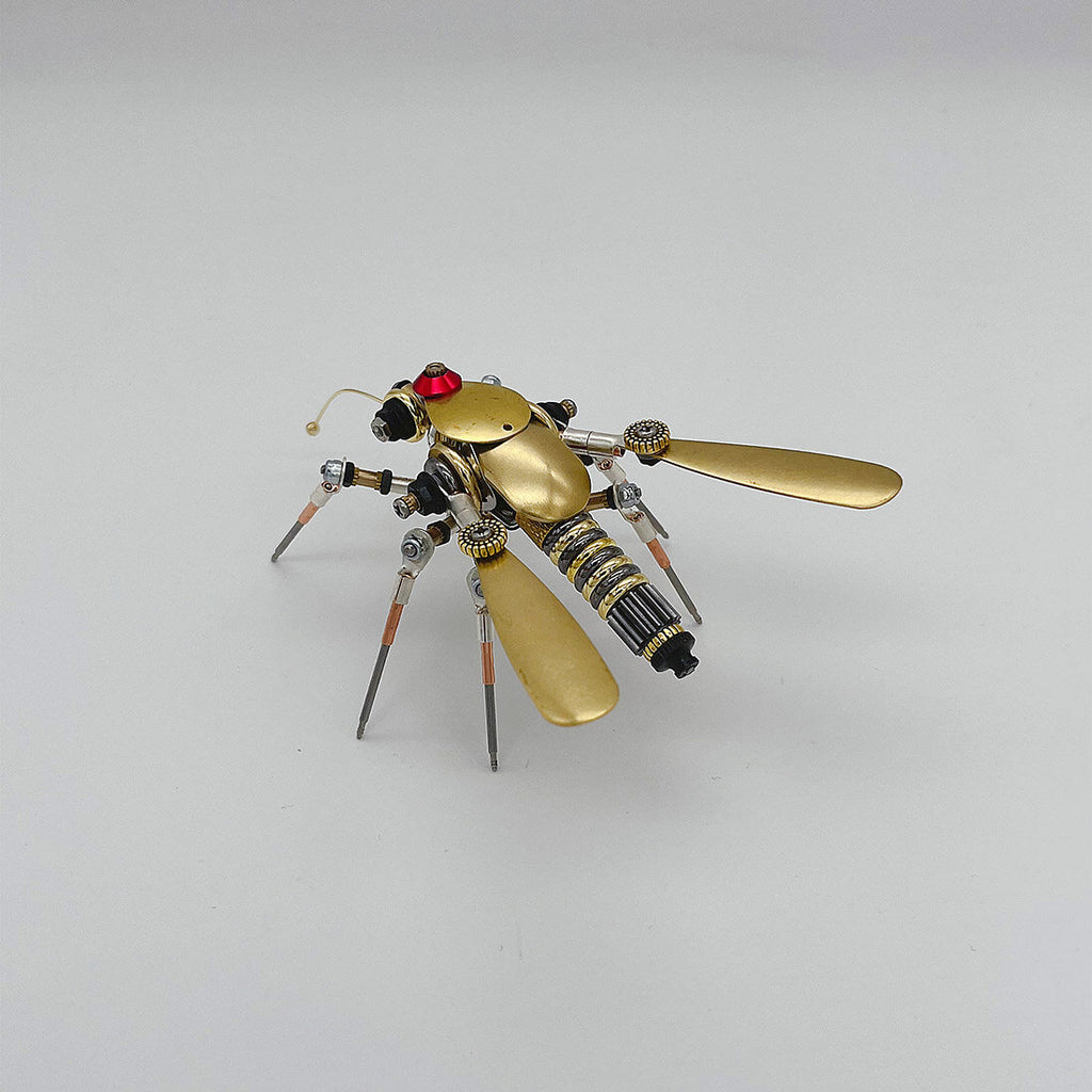 3-in-1 Steampunk Insect Metal Model Kit, Mosquito, Deck Insect & Bee Brass Puzzle Assembly Set, 270PCS 3D Jigsaw Puzzles for Adults