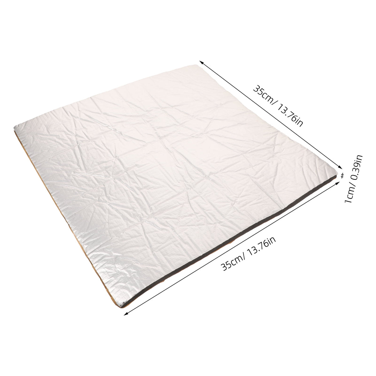 CTIRCHIU Plated Silver Heatbed Insulation Pad for 3D Printer with Self Adhesive Foil and Flame Resistant Foam