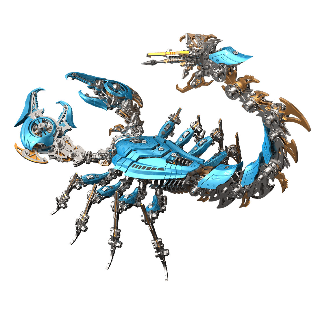 3D Metal Puzzle Frost Edge Full War Scorpion 1073 PCS, Steampunk Mechanical Model Kit With DIY Assembly, Home Display Desk Decor For Adult Collectors And Creative Gifts