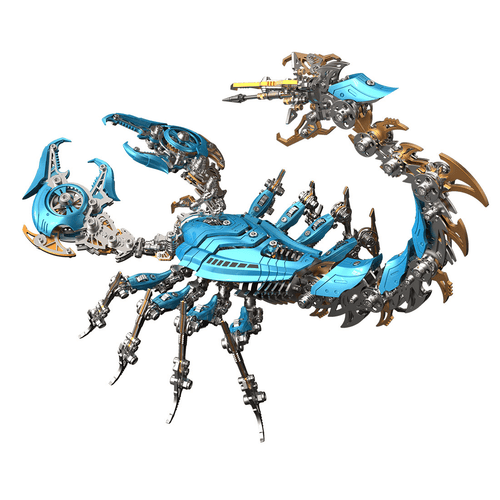 3D Metal Puzzle Frost Edge Full War Scorpion 1073 PCS, Steampunk Mechanical Model Kit With DIY Assembly, Home Display Desk Decor For Adult Collectors And Creative Gifts