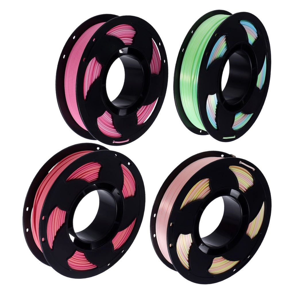 WEUVEB Assorted Color 1.75mm Pla Filament Bundle for 3D Printer Smooth Low Warping DIY Crafting