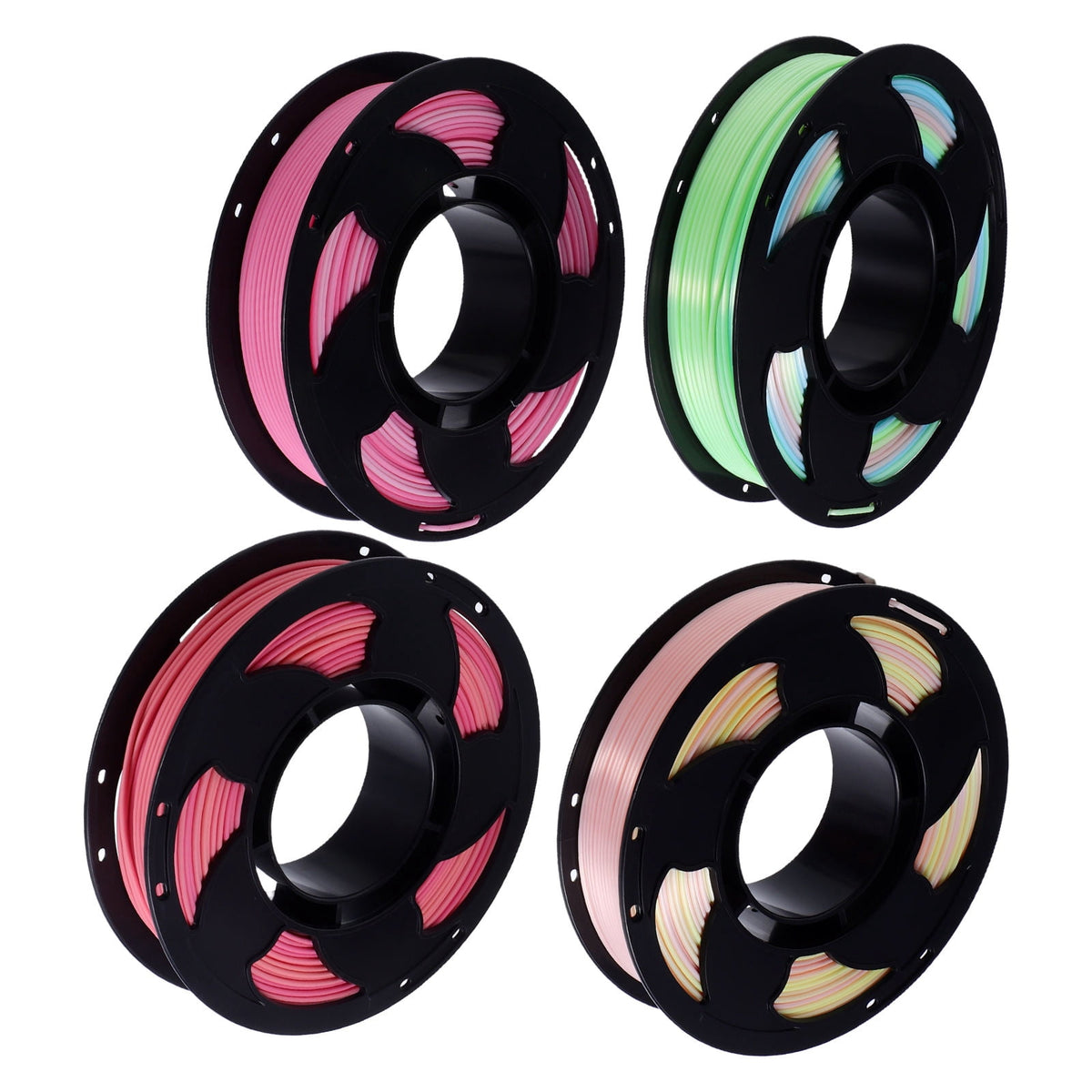 WEUVEB Assorted Color 1.75mm Pla Filament Bundle for 3D Printer Smooth Low Warping DIY Crafting