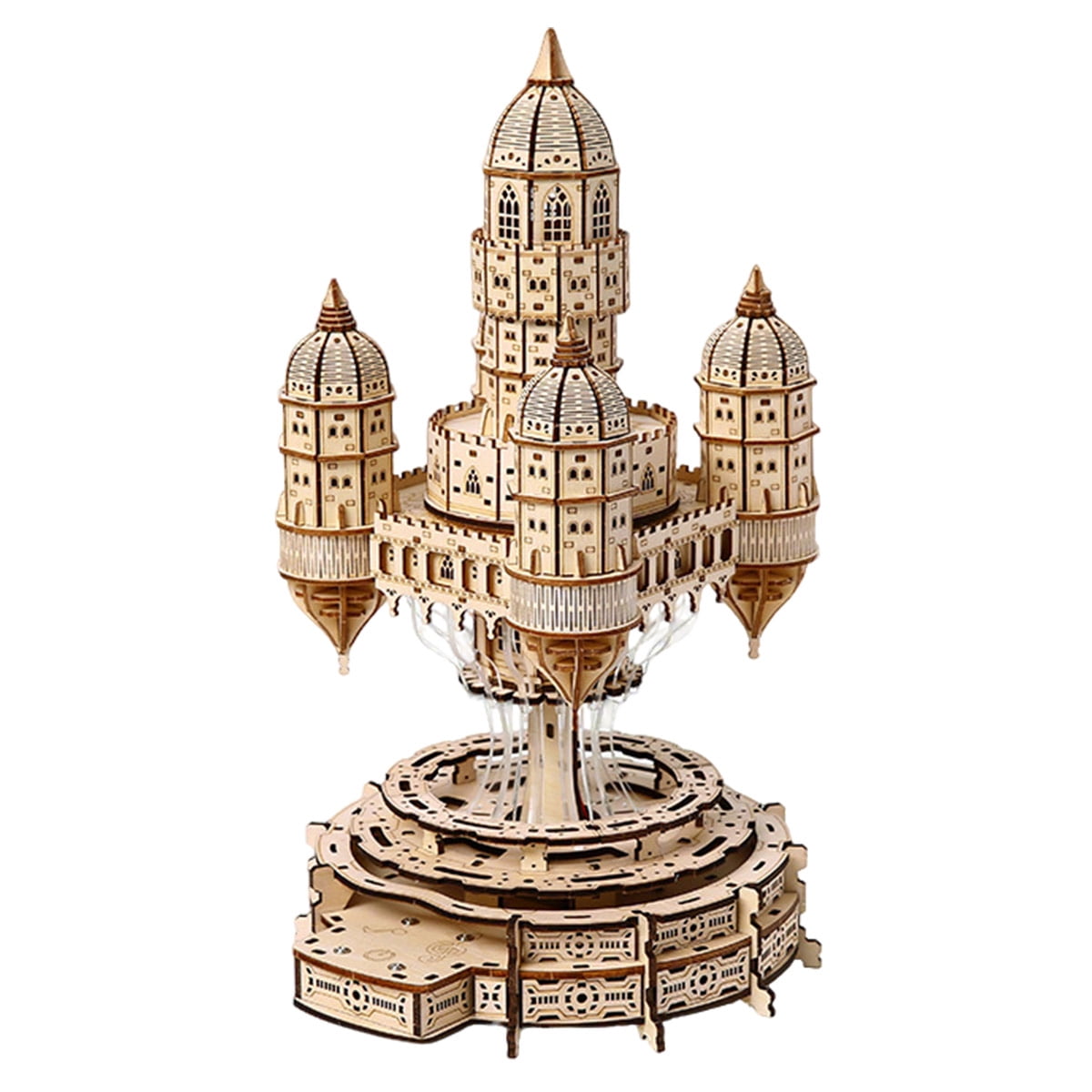 3D Wooden Puzzle Interstellar Battleship Model Kit, DIY Sci-Fi Spacecraft Building Set, Handcrafted Futuristic Decor, Best Gift for Science fiction fans