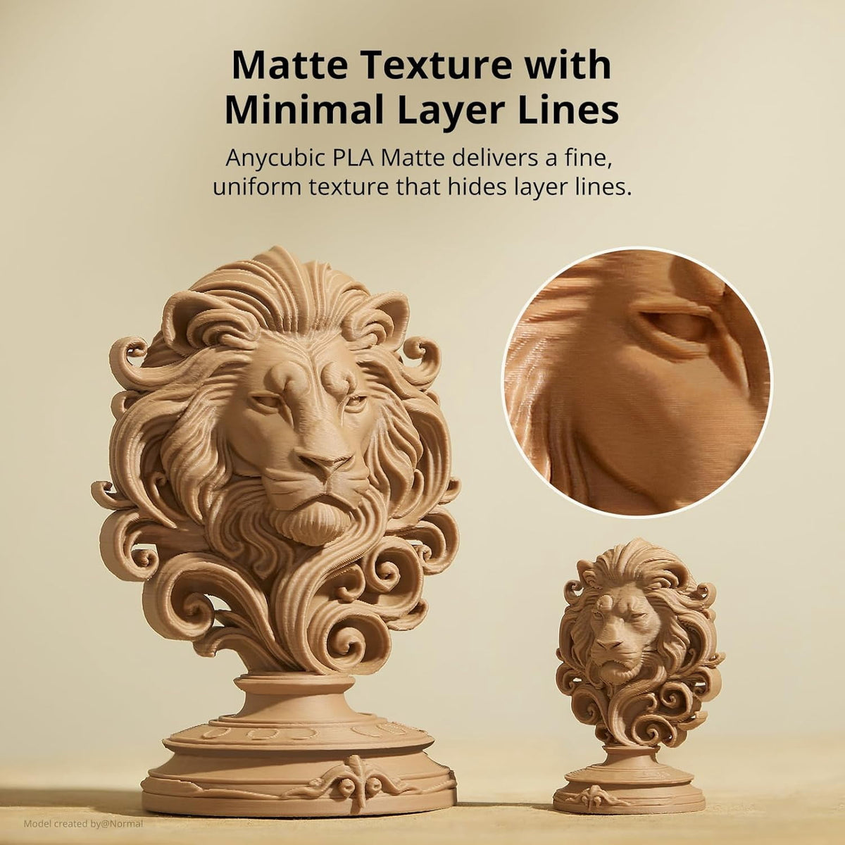 Matte PLA Filament 1.75mm, 3D Printing PLA Filament 1.75mm Dimensional Accuracy +/- 0.02mm, 1KG Reusable Spool (2.2 lbs), Matte Ice Blue