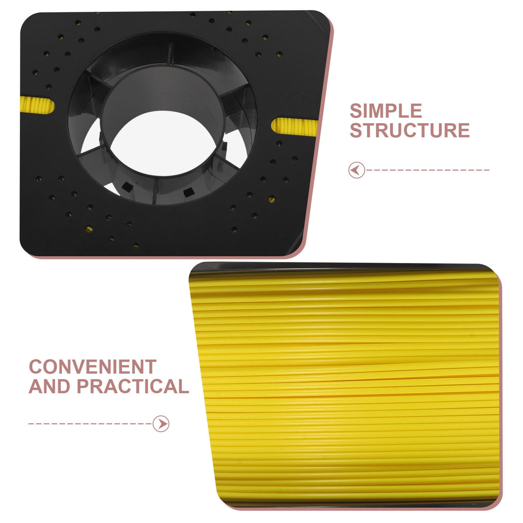 REOFLYUP Yellow PLA Filament Spool for 3D Printer, High Precision, Smooth Finish, Wide Compatibility for Model Printing