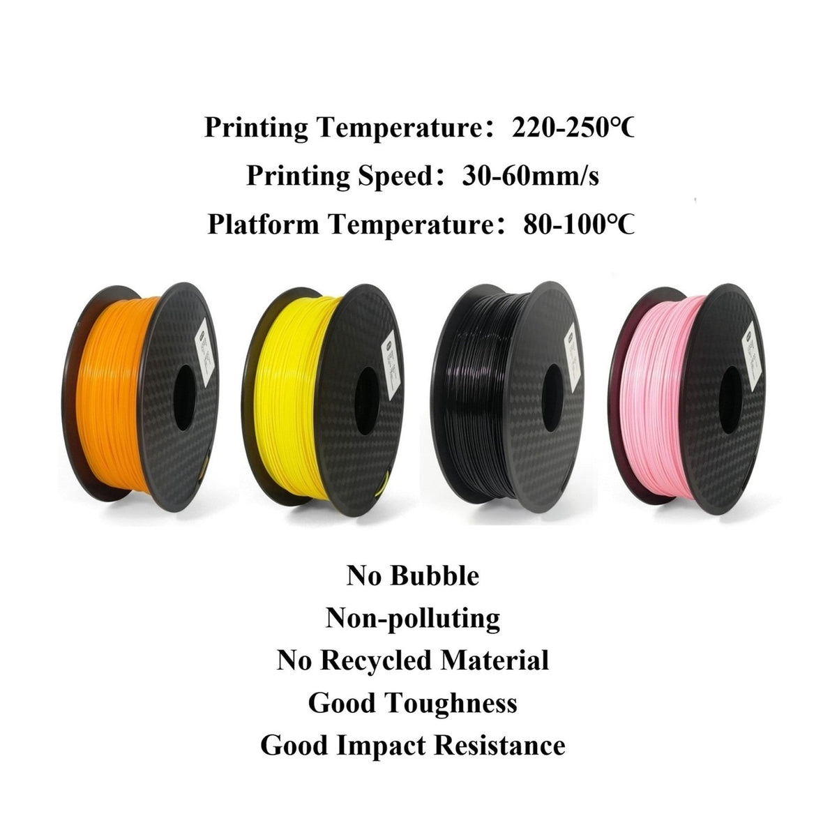 1KG Pink Supported Filament for 3D Printer & 3D Pen, 1.75mm HIPS Water-soluble Material, Compatible with Most Printing Filaments