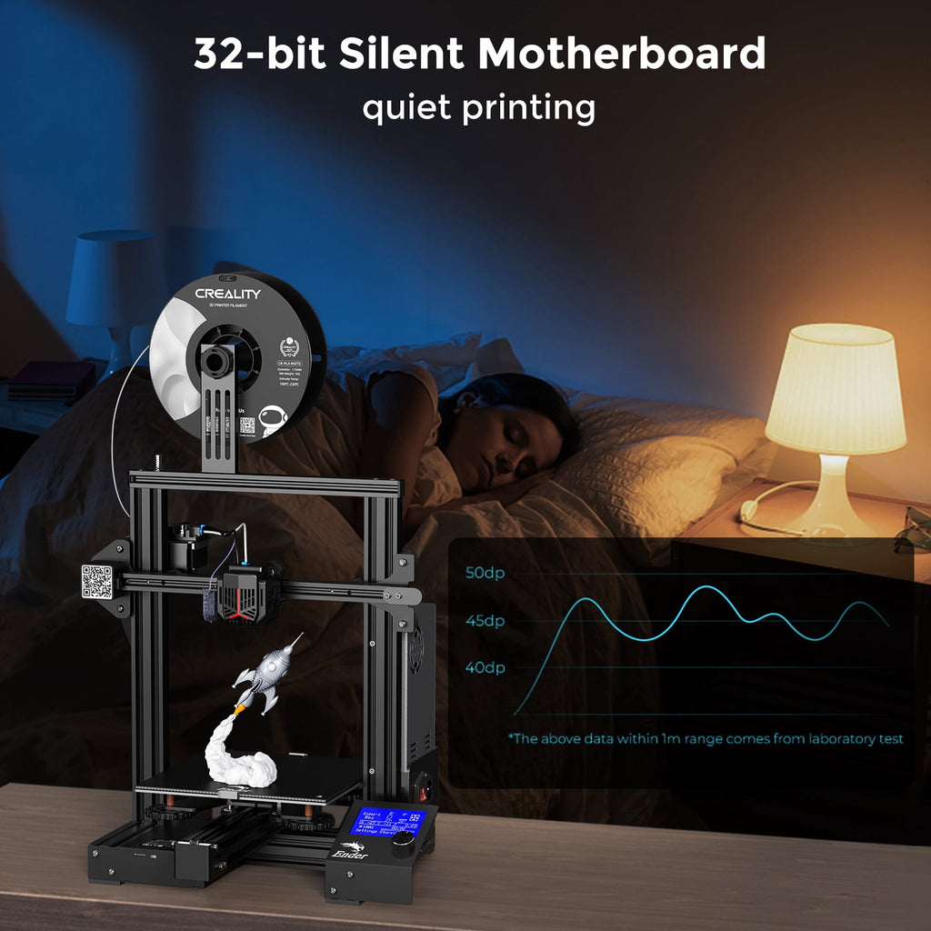 Creality Ender 3 Neo 3D Printer with CR Touch Auto Bed Leveling Kit Full-Metal Extruder Carborundum Glass Printing Platform with Resume Printing Function Silent Mainboard 8.66x8.66x9.84 inch