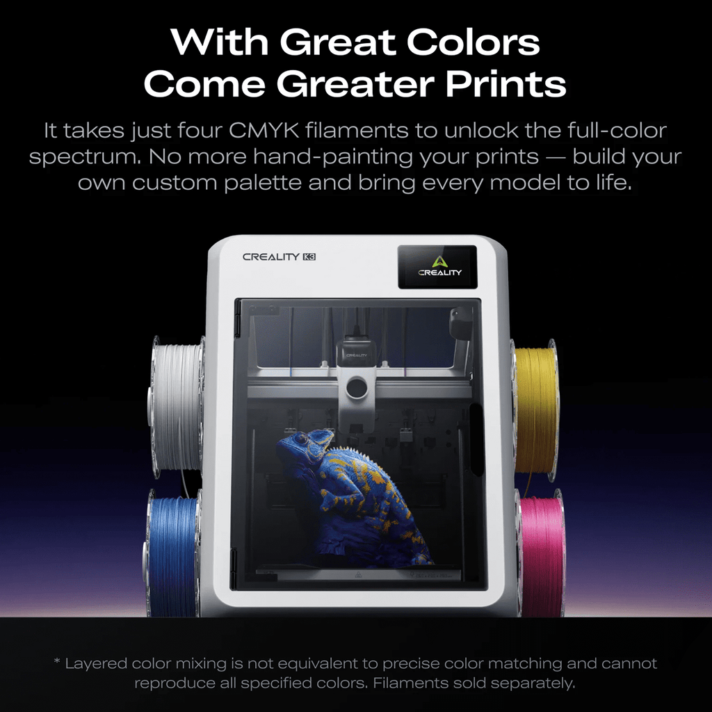 Creality K3 3D Printer Bundle with 4 Hyper PLA RFID Filaments